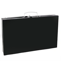 0125 Stainless Steel Briefcase Style Barbecue Grill Toaster (Medium, Black)