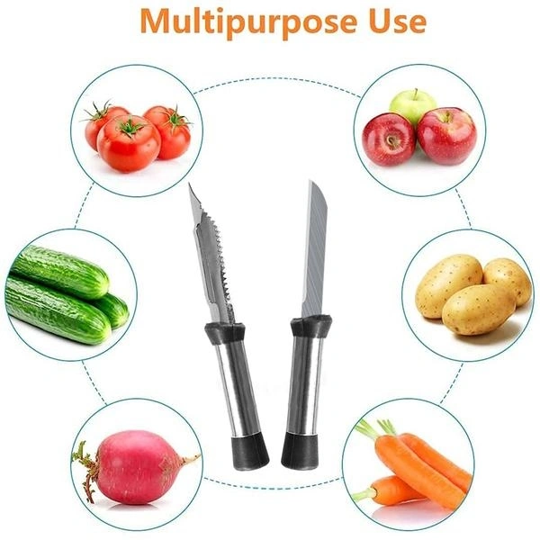 2552 Peeler Knife Combo for Home & Kitchen (Set Of 2)