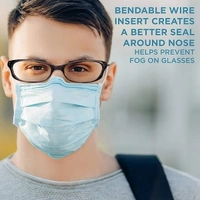 1388 Disposable Ear Loop Elastic Face Mask (100 Pc)