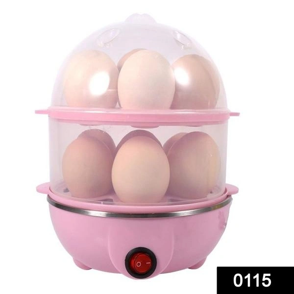 0115 Multi-Function 2 Layer 14 Egg Cooker Boilers & Steamer