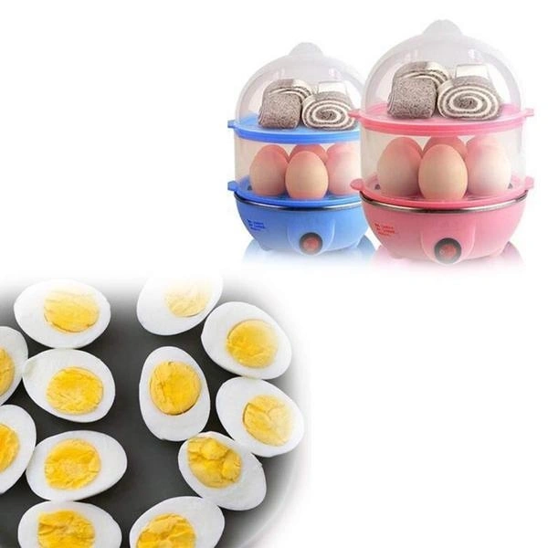 0115 Multi-Function 2 Layer 14 Egg Cooker Boilers & Steamer