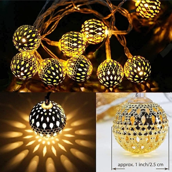 Metal Ball LED Lights (16 Lamp Light)