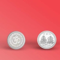 0866 Silver color Coin for Gift & Pooja (Not silver metal)