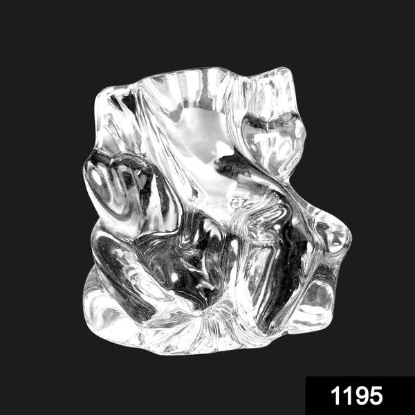 1195 Crystal Glass Ganesha Idol for Home, Office and Car Dashboard