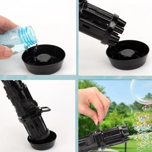 8028 8-Hole battery operated Bubbles Gun Toys for Boys and Girls