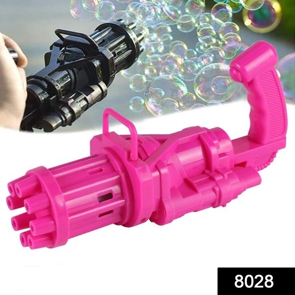 8028 8-Hole battery operated Bubbles Gun Toys for Boys and Girls