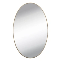 1727A OVAL FRAME LESS MIRROR WALL STICKER FOR DRESSING