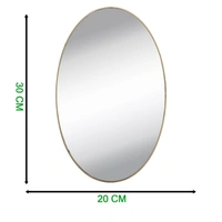 1727A OVAL FRAME LESS MIRROR WALL STICKER FOR DRESSING