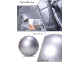0580 ANTI-BURST GYM BALL WITH PUMP (75 CM), Yoga Training Ball