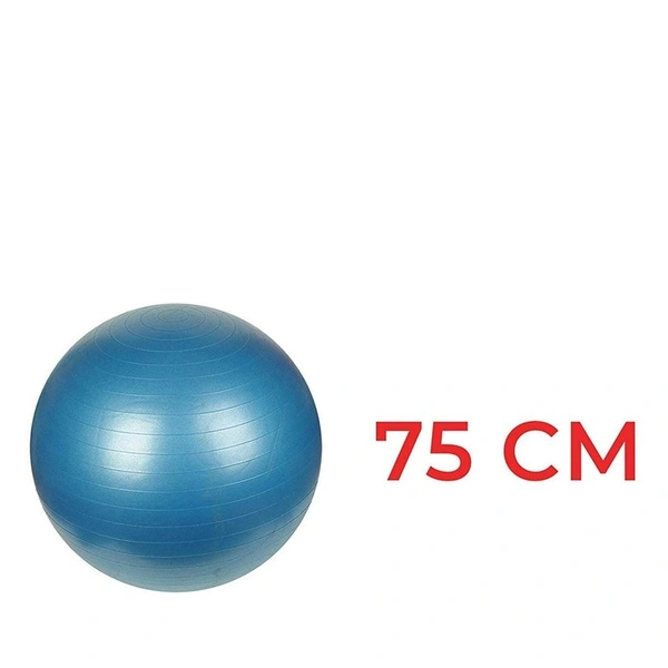 0580 ANTI-BURST GYM BALL WITH PUMP (75 CM), Yoga Training Ball