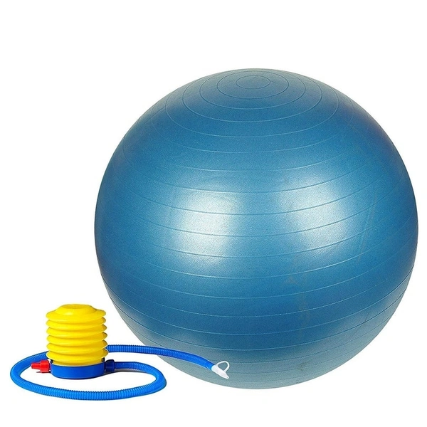 0580 ANTI-BURST GYM BALL WITH PUMP (75 CM), Yoga Training Ball