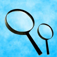 Magnifying Glass Lens - Reading Aid Made Of Glass - Real Glass Magnifying Glass That Can Be Used On Both Sides - Glass Breakage-proof Magnifying Glass, Protect Eyes, 90MM & 60MM (2PC SET)