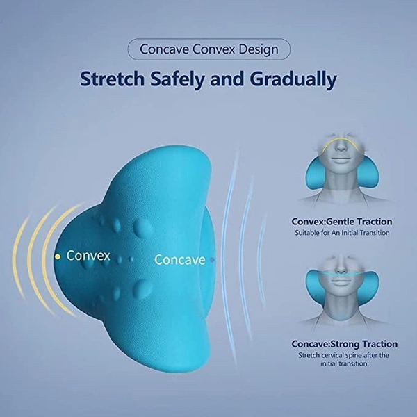 NECK RELAXER | CERVICAL PILLOW FOR NECK & SHOULDER PAIN | CHIROPRACTIC ACUPRESSURE MANUAL MASSAGE | MEDICAL GRADE MATERIAL | RECOMMENDED BY ORTHOPAEDICS | Neck Pillow 