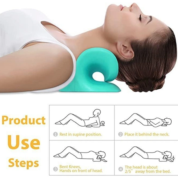 NECK RELAXER | CERVICAL PILLOW FOR NECK & SHOULDER PAIN | CHIROPRACTIC ACUPRESSURE MANUAL MASSAGE | MEDICAL GRADE MATERIAL | RECOMMENDED BY ORTHOPAEDICS | Neck Pillow 