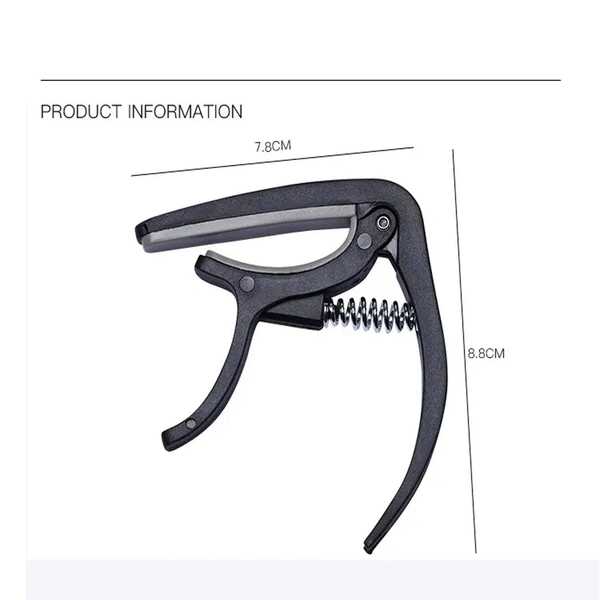 Guitar Capo With Pickup Stand, Soft Pad For Acoustic & Electric Guitar Ukulele Mandolin Banjo Guitar Accessories