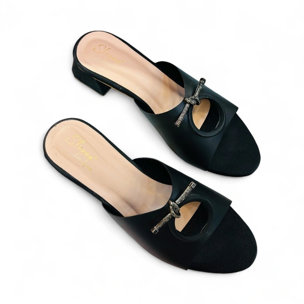 GRIPEX Women's Casual Heels - 8, BLACK