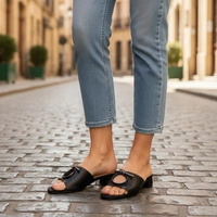 GRIPEX Women's Casual Heels - 8, BLACK