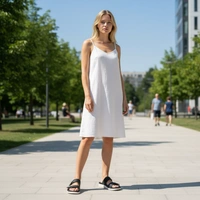 MAYO Women's Casual Flip Flops Slippers - 11, BLACK