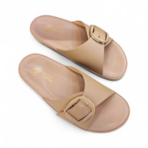 MAYO Women's Casual Flip Flops Slippers - 10, CEDAR / BROWN