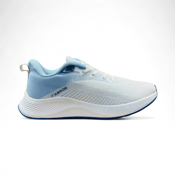 ABROS Running Sports Shoes - 8, WHIT / BLUE