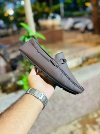 TOP LINE Men’s Casual Lofer’s - 8, BROWN