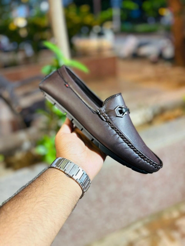 TOP LINE Men’s Casual Lofer’s - 7, BROWN