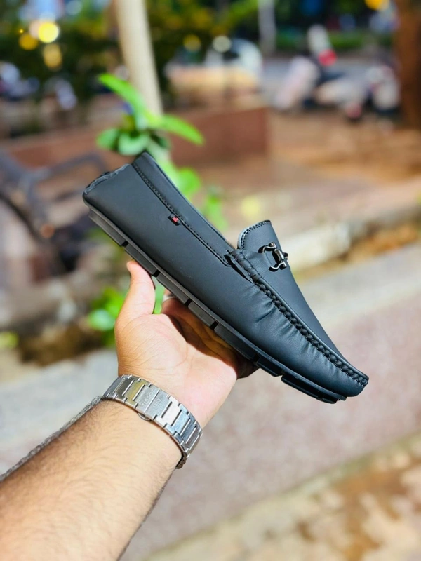 TOP LINE Men’s Casual Lofer’s - 9, BLACK