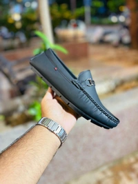 TOP LINE Men’s Casual Lofer’s - 7, BLACK