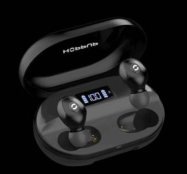 HOPPUP Earbuds - Free Size, Black