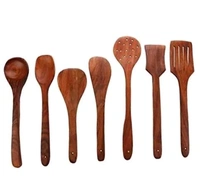 Wooden Spoon  Wooden Kitchen Spoon 🥄 Set - Brown