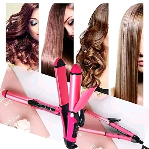 Professional 2 in 1 Electric Hair Straightener - Wild Watermelon