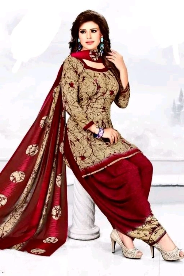 Polyster/Crepe fabric-FRENCH SALWAR SUIT SALWAR SUIT