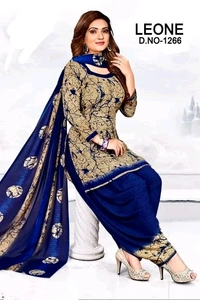 Polyster/Crepe fabric-FRENCH SALWAR SUIT SALWAR SUIT