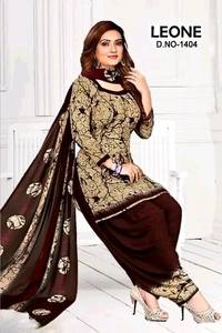 Polyster/Crepe fabric-FRENCH SALWAR SUIT SALWAR SUIT