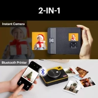 KODAK Mini Shot 3 Retro 3" X 3" Instant Camera  (Yellow)