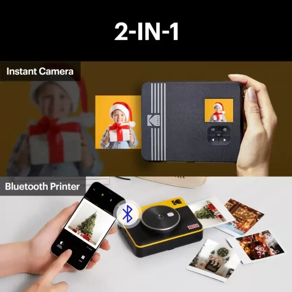 KODAK Mini Shot 3 Retro 3" X 3" Instant Camera  (Yellow)