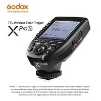 GODOX Xpro-N E-TTL II 2.4G Wireless Flash Trigger High Speed Sync 1/8000s X System with LCD Screen Transmitter for Nikon (Black)