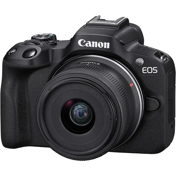 Canon EOS R50 Mirrorless Camera with RF-S18-45mm f/4.5-6.3 is STM Lens & RF-S55-210mm f/5-7.1 is STM Telephoto Zoom Lens Kit