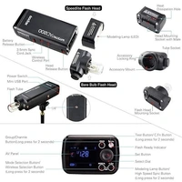 godox GODOX AD 200 Pocket Flash, Black