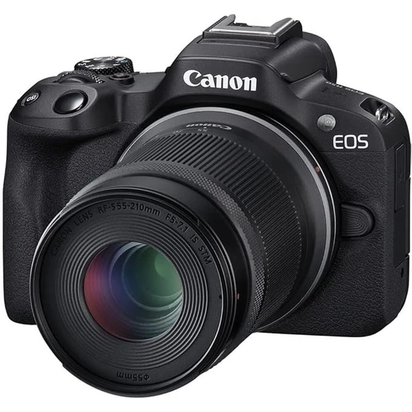 Canon EOS R50 Mirrorless Camera with RF-S18-45mm f/4.5-6.3 is STM Lens & RF-S55-210mm f/5-7.1 is STM Telephoto Zoom Lens Kit