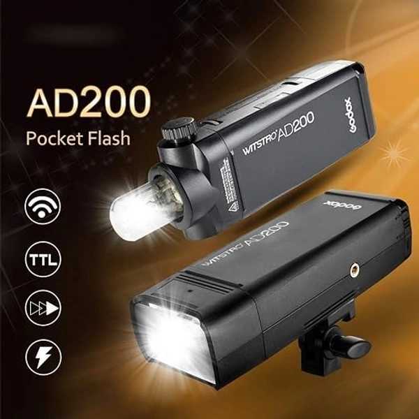 godox GODOX AD 200 Pocket Flash, Black
