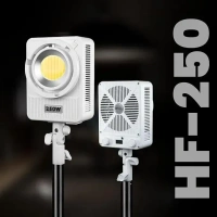 HIFFIN 250W Wonder Series LED Video Light, High CRI 95+, Ultra Bright 18300 lux@1m, Adjustable CCT 2700K-6500K, Continuous Output COB Light with App Control for Professional Photography & Videography