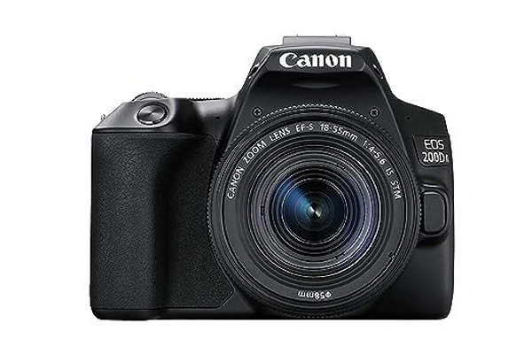 CANON Canon EOS 200D II Digital SLR Camera with EF-S 18-55mm f4 is STM Lens - DIGIC 8 & 24.1MP (Black)