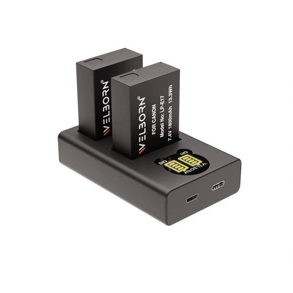 WP CANON LPE17 BATTERY(2PC+WB-C-011 CHARGER
