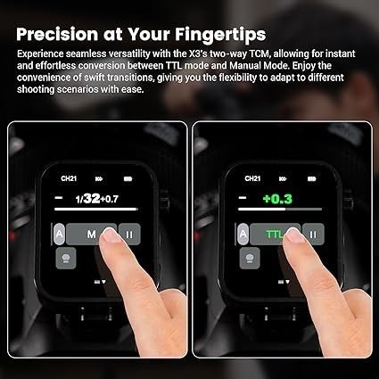Godox X3-S TTL Wireless Flash Trigger For Sony – OLED Touchscreen, Quick Charge, HSS, TCM (Upgrade Of Xpro-S/X2T-S)
