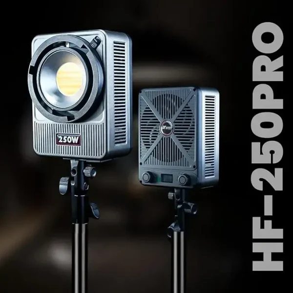 HIFFIN 250W Pro Wonder Series LED Video Light, High CRI 95+, Ultra Bright 18300 lux@1m, Adjustable CCT 2700K-6500K, Continuous Output COB Light with App Control for Photography & Videography