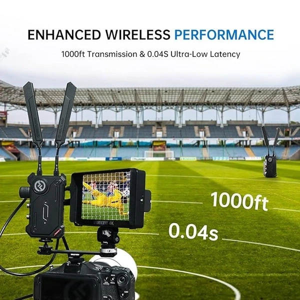 HOLLY LAND Hollyland Cosmo C1 [Official] 1000ft Wireless HDMI/SDI Video Transmission System 40ms 1080P 12-20Mbps 5G Image&Audio Transmitter Receiver, Embedded UVC Live Stream Seamless Channel Switch SDI-Loopout