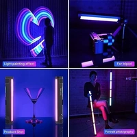 ULANZI VL110 Magnetic RGB Tube Light, 24CM Light Vlog Photography Fill Lighting Lamp for Video Conference/Live Streaming Broadcast/Zoom Meeting/Laptop Computer, Black, (R095)