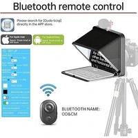 HIFFIN LENSGO TC7 8” Teleprompter for iPad Tablet Smartphone DSLR Camera w/Remote Control, APP Compatible with iOS & Android System for Online Teaching Vlog Live Streaming (TC7)