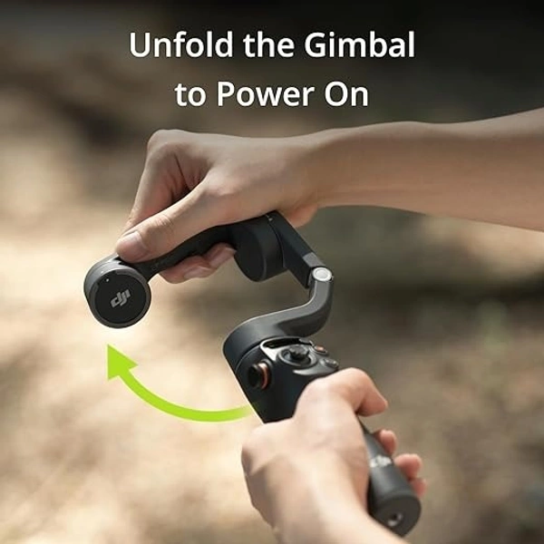 DJI OSMO Mobile 6 Smartphone Gimbal Stabilizer, 3-Axis Phone Gimbal, Built-in Extension Rod, Portable and Foldable for Android & iPhone, Vlogging Stabilizer, YouTube, Instagram Reel Video, (Black)